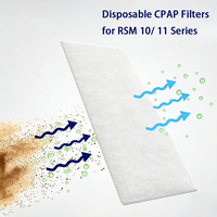 5 filtres jetables haute performance en coton pour machines CPAP RSM, accessoires de filtration fine blancs compatibles avec AirSense S9/10/11