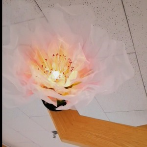 <span class=keywords><strong>Lampe</strong></span> automatique à fleurs <span class=keywords><strong>de</strong></span> pêcher faite à la main avec ouverture et fermeture motorisées <span class=keywords><strong>lampe</strong></span> à fleurs en sérigraphie pour les occasions <span class=keywords><strong>de</strong></span> remise des diplômes - Product Image 3