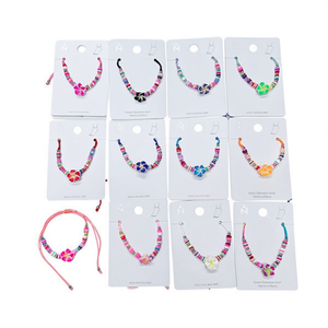 Tobilleras de cerámica suave con diseño floral, 600 unidades por color, joyería de moda para mujeres y niñas, accesorio de playa para el verano - Product Image 1