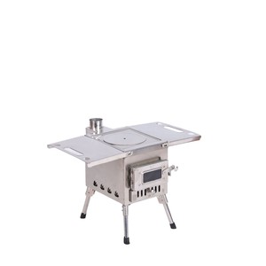 <span class=keywords><strong>Estufa</strong></span> de <span class=keywords><strong>Leña</strong></span> Portátil Plegable de Acero Inoxidable para Camping y Picnic con Bandeja para Hornear, <span class=keywords><strong>Estufa</strong></span> Multifuncional Tipo <span class=keywords><strong>Cassette</strong></span> - Product Image 1