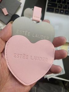 Saiyyi Valentine Món Quà Ngày Hình Trái Tim Màu Đỏ PU Da Túi Gương Tùy Chỉnh Logo Của Bạn Du Lịch Nhỏ Gương Cho Phụ Nữ Cô Gái - Product Image 2