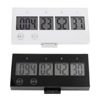 Minuterie numérique LCD J&R pour événements importants, salle de classe, examen, fonctionnement tactile, compte à rebours de 999 jours, heures, minutes, secondes