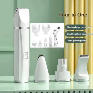 מכונת תספורת חשמלית 4 ב-1 לחיות מחמד עם גוף ABS, להב נירוסטה בטוח, ערכת טיפוח לכלבים, חתולים וחיות קטנות - Product Image 2