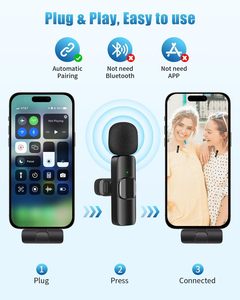 2026 New 1 Drag 2 Microphone Lavalier 2.4GHz 2 in 1 Portable Mini Microphone Wireless Recording Microphone for Phone - Product Image 5