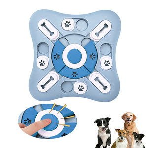 Juguetes interactivos de rompecabezas para perros, alimentador lento, dispensador de golosinas para mascotas, juguetes de enriquecimiento chirriantes para perros para entrenamiento de IQ y estimulación cerebral - Product Image 2