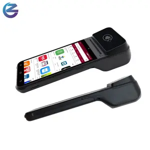 Z92手持5.5英寸智能POS系统，带NFC读取器/热敏标签打印机/带餐厅软件的条形码扫描仪