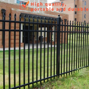 Recinzione di Sicurezza in Ferro Battuto Tubolare 6x8 Piedi, <span class=keywords><strong>Decorativa</strong></span> per Giardino, Moderna, Nera, Zincata e Resistente - Product Image 5