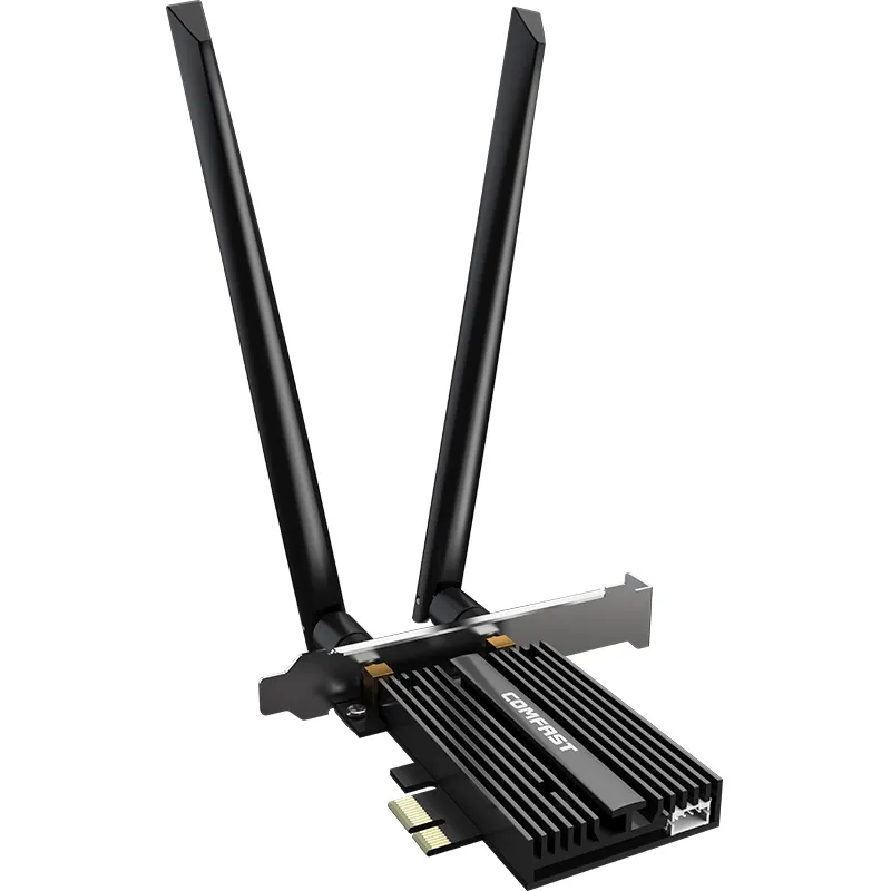 Tarjeta de red de Internet COMFAST, adaptador WiFi PCI-E Pro PCI-E, tribanda, 5374Mbps