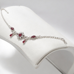 Tobilleras de Plata 925 para Mujer, Elegantes y Tradicionales, con Incrustaciones de Piedras, para Uso Diario y Festivo - Product Image 3