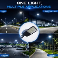 Lampadaire LED haute efficacité 160 lm/W 5000K avec lentille étanche indépendante pour éclairage urbain, autoroutes, parkings et allées