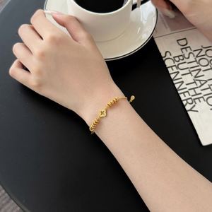 Dylam Bead Clover <b>Bracelet</b> for Women Flower Leaf Lucky Clover <b>Bracelets</b> with <b>Adjustable</b> Chain Fine Jewelry Birthday Gifts - Product Image 6