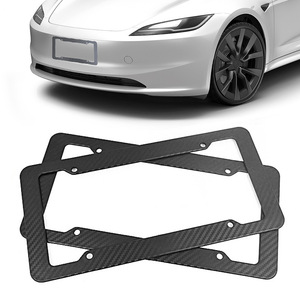 Marco de Matrícula con Patrón de Fibra de Carbono Estándar Estadounidense, Marco de Matrícula para Automóvil de 31*16cm, Gran Venta - Product Image 1