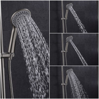 Ensemble de mélangeur de colonne de douche, en acier inoxydable, 304 noir brossé de fabrication, chaude et froide