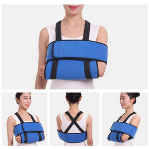 Tali penyangga lengan pengaman olahraga biru yang dapat diatur untuk lengan bawah medis - Product Image 6