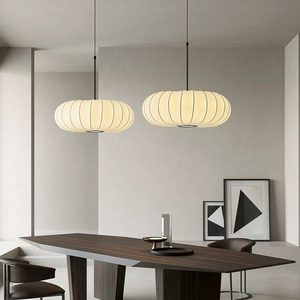 Lampe suspendue OEM <span class=keywords><strong>Cocoon</strong></span> style ver à soie, design italien, LED, commande tactile, corps en fer, éclairage de salon - Product Image 1