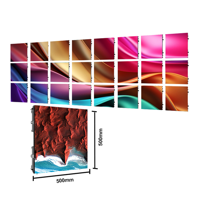 P2.6 P3.91 P2.976 Indoor Modular Rental LED Display 500x500 Front Service IP65 Waterproof 3-Year Warranty LED Backdrop LED