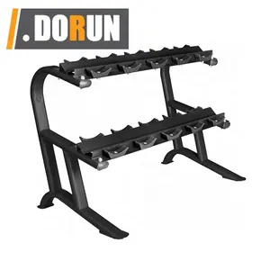 3 Tier Dumbbell Rack - Perfect Voor 5-50 Lb Dumbbell Sets. Organiseert Losse Gewichten-Perfect Voor Thuis-, Garage-En Commerciële Sportscholen