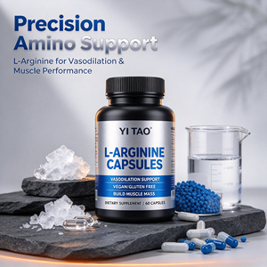 Cápsulas de L-Arginina Veganas Sin Gluten, Suplemento Dietético, 60 Cápsulas, Apoyo a la Vasodilatación, Nutrición Muscular - Product Image 6
