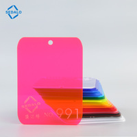 Services de découpe et de moulage de feuilles acryliques PMMA fluorescentes pour la création de lettres lumineuses, résistantes aux UV, épaisseur 0,5-8 mm