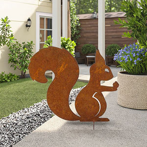 Özelleştirilmiş pas demir Metal sincap bahis açık bahçe süs hayvan bitki kuş heykel Yard sanat için - Product Image 4