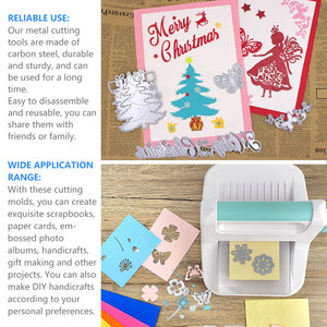 Matrices de découpe personnalisées pour loisirs créatifs, thème bonhomme de neige de Noël, matrices de découpe en métal pour papier, album DIY, carton, décorations de scrapbooking - Product Image 5