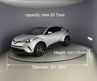 Plateforme tournante pour voiture à 360 degrés, plateforme tournante motorisée électrique pour garage résidentiel et exposition de voitures