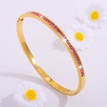 Bracelet strass rose