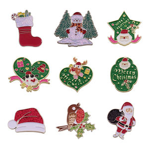 Devinez vous aimez Noël Nouveaux produits Broche en émail en alliage de zinc Snowaman Arbre de Noël Broche Célébrer les festivals Pin Badge - Product Image 6