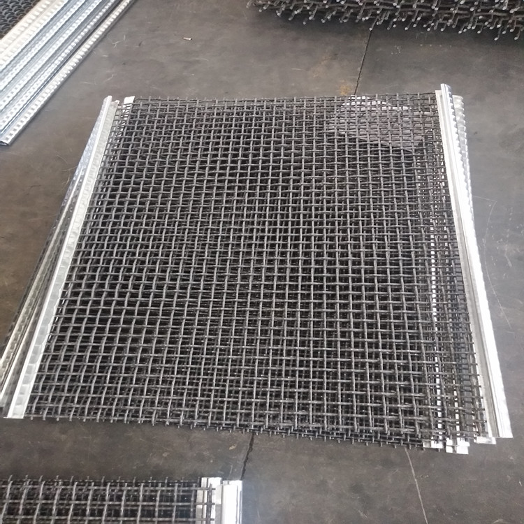 High Tensile Strength Hook Crimped Vibrating Screen Wire Mesh Mine Sieving Mesh For Stone Sand