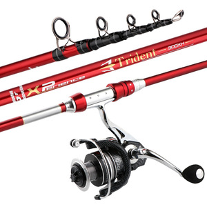 Caña de pescar Trident Xperience 380XH 2.4M ultraligera de acción rápida para pesca en el mar con guías SIC para pesca en barco oceánico - Product Image 4