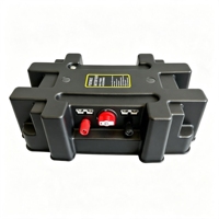 Boîte à batterie portable 12V avec 2 connecteurs Anderson 50A, interrupteur de batterie, voltmètre, double prise USB pour camping-car, bateau, 4x4