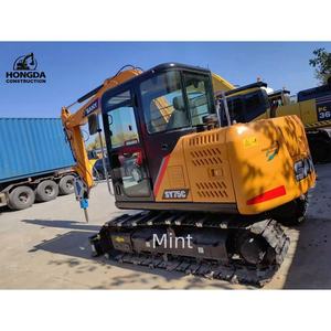 2022 modelo Sany 75 SY75C Mini excavadora Sany 60 75 95 135 Sany75c excavadora usada en excavadora pequeña barata en Stock - Product Image 1