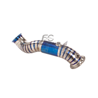 Downpipe en acier inoxydable 304 Premium Direct en alliage de titane pour Mercedes-Benz C300 2.0T W205, son sportif métallique riche en couches, 2014-2020