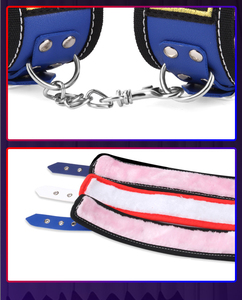 SM Training - Set de 9 Piezas para Parejas: Látigo de Coqueteo, Pinza para Pezones, Ataduras para Manos y Pies, Antifaz, Accesorios Impermeables para Juegos de Rol Sexuales - Product Image 6