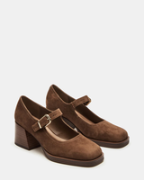 Escarpins Mary Jane noirs en cuir verni pour femmes, à bout carré et talon carré, avec bride à boucle, style vintage