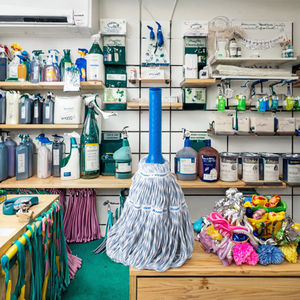 Sunshine <span class=keywords><strong>Kleaner</strong></span> Tela de Microfibra de Alta Calidad, Recambio de Hilo Azul Blanco Plano Metal Algodón Absorbente Cabezal de Tela para Uso Doméstico - Product Image 3