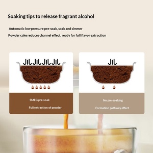 เครื่องชงกาแฟเอสเพรสโซ่แบบกึ่งอัตโนมัติ สไตล์อิตาเลียน ใช้ไฟฟ้า พร้อมฟังก์ชั่นตีฟองนมในตัว ขนาดกะทัดรัด สำหรับใช้ในบ้าน/เชิงพาณิชย์ - Product Image 4