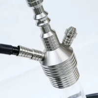 2024 Best-seller de haute qualité en acier inoxydable narguilé ensemble résine Narhuile ensemble avec fumée douce Shisha boîte-cadeau en gros en russie
