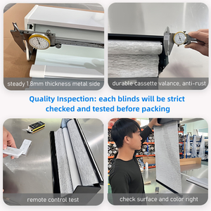Zwei-in-Eins Rollos und Zebra-Jalousien in Einer Kassette Tag- und Nacht-Doppelrollos Manuelles und Motorisiertes Integriertes Steuerungssystem - Product Image 6
