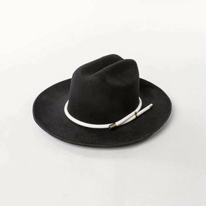 Casquettes personnalisées en gros, 100% laine, sombreros, chapeau de cowboy old school pour hommes et femmes, chapeau Fedora classique vintage - Product Image 3