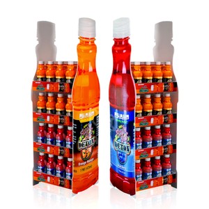 Soporte de exhibición moderno de cartón corrugado de 3 niveles para publicidad minorista, vino, whisky, cerveza picante, bebidas energéticas giratorias - Product Image 5