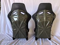 Sièges de course universels GZYLC en fibre de carbone et verre, type baquet, pour simulateur automobile, revêtement velours