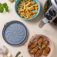Panier en silicone pour friteuse à air, plateau de cuisson réutilisable, moule en silicone pour pizza, panier à poulet frit, accessoires pour friteuse à air
