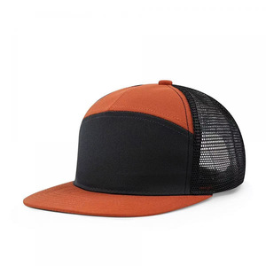 Gorra trucker de terciopelo holandés Hn05 personalizada, gorra de béisbol de 5 paneles con diseño de sublimación en gamuza, tela de malla, estilo hip hop para exteriores. - Product Image 1