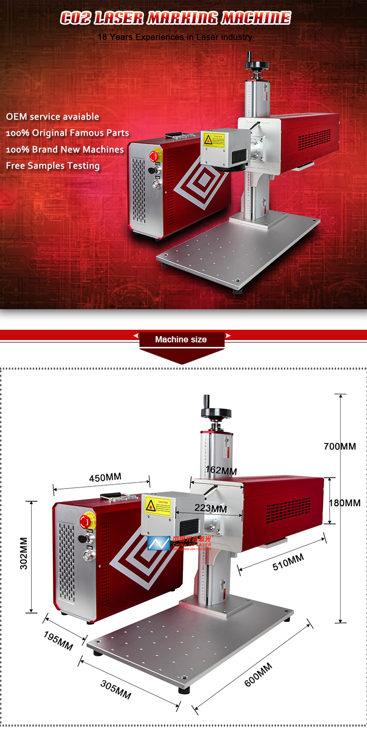Quality galvo CO2 laser engraver marking machine for reed bamboo straws co<i></i>nveyor belt logo printing