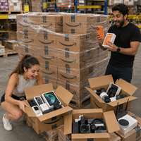 Palette de produits électroniques mystère, Boîte mystère 10 kg, Smartphones, Appareils photo, Lunettes connectées, Lot de stock d'entrepôt, Prêt pour la vidéo, Direct usine