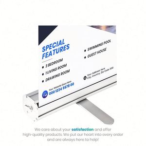 Wedding Banner Retractable 2 Banner Stands Roll up Displays Baby Shower Stand Roll up Banner Wedding Welcome Sign - Product Image 4