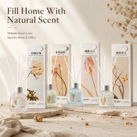Diffuseur de parfum à bâtonnets élégant et luxueux aux fleurs, 70 ml, huile écologique, parfum longue durée pour salon, salle de bain, coffret cadeau