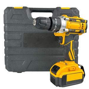 Torque alto inalámbrico portátil inalámbrico de 21V con 24 piezas de <span class=keywords><strong>accesorios</strong></span> y 1 pieza de brocas adicionales <span class=keywords><strong>Destornillador</strong></span> Taladro de impacto inalámbrico - Product Image 1