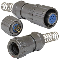 Connecteurs circulaires RUICHI FQ14-6pin ZPK-8 à déconnexion rapide, 6 broches, 3A 250V IP67, boîtier en aluminium, contact en cuivre, 3A 250V IP67